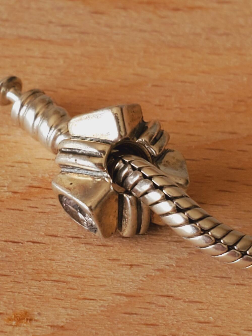 Chamilia Sterling Silver Swarovski Diamond Shape Bead Charm 925
